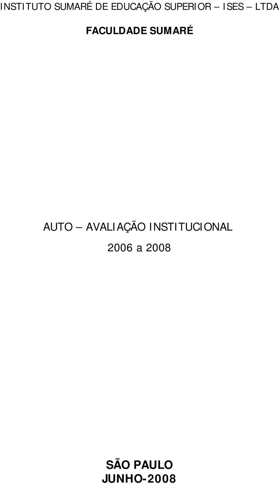 SUMARÉ AUTO AVALIAÇÃO