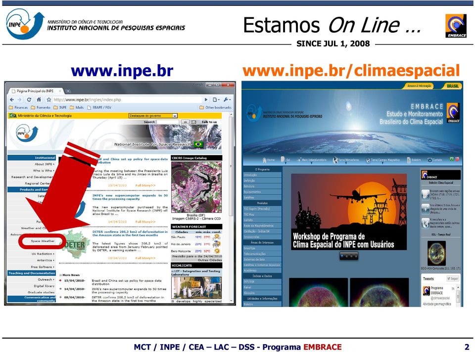 br MCT / INPE / CEA