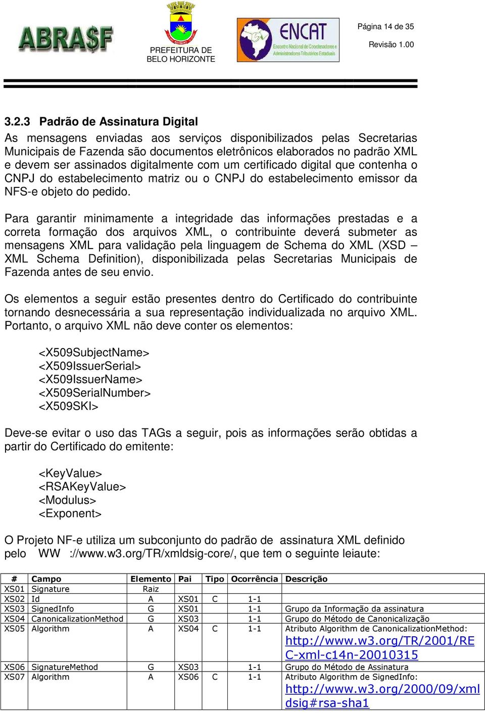 digitalmente com um certificado digital que contenha o CNPJ do estabelecimento matriz ou o CNPJ do estabelecimento emissor da NFS-e objeto do pedido.