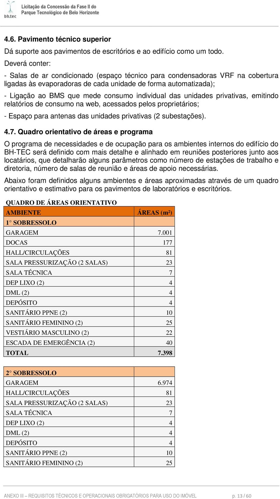 individual das unidades privativas, emitindo relatórios de consumo na web, acessados pelos proprietários; - Espaço para antenas das unidades privativas (2 subestações). 4.7.