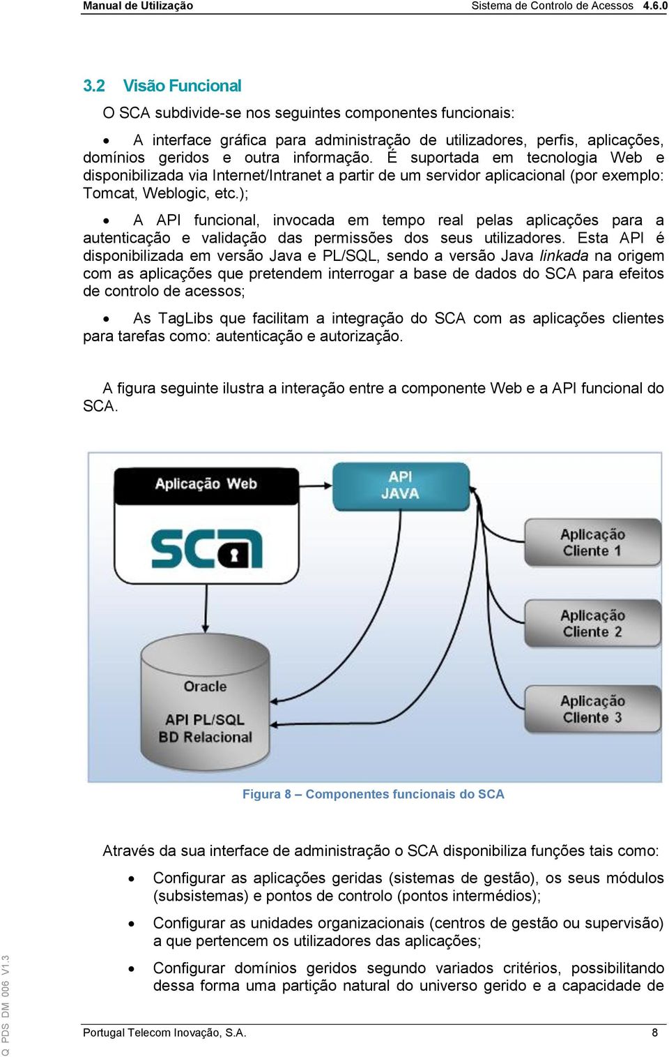 ); A API funcional, invocada em tempo real pelas aplicações para a autenticação e validação das permissões dos seus utilizadores.