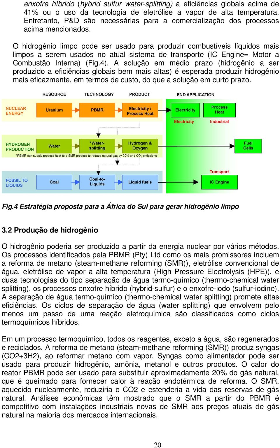 O hidrogênio limpo pode ser usado para produzir combustíveis líquidos mais limpos a serem usados no atual sistema de transporte (IC Engine= Motor a Combustão Interna) (Fig.4).