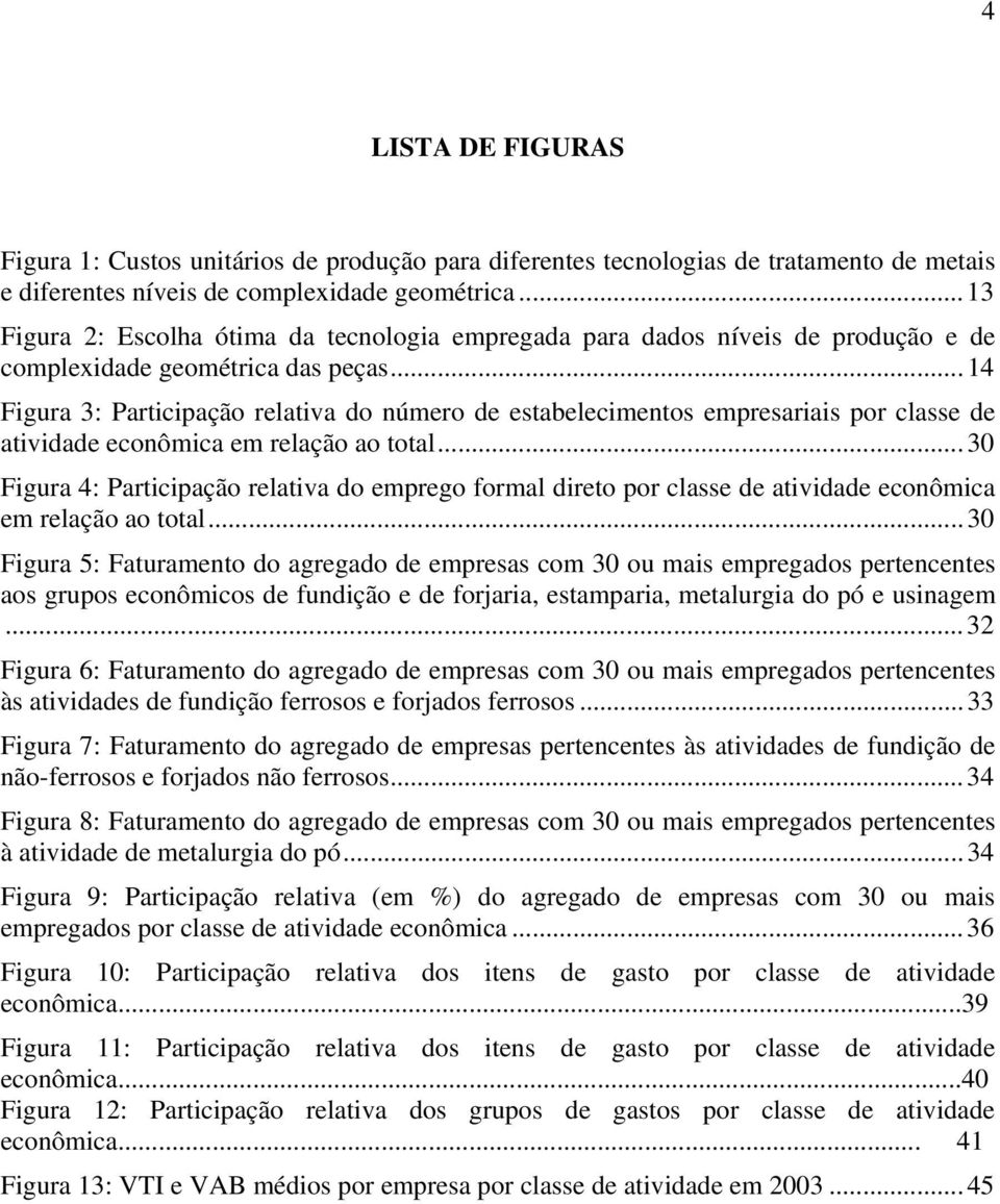 ..14 Figura 3: Participação relativa do número de estabelecimentos empresariais por classe de atividade econômica em relação ao total.