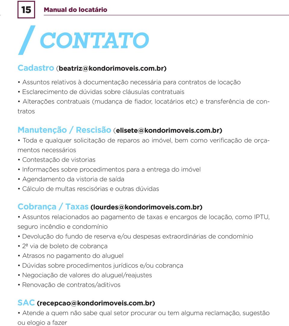 transferência de contratos Manutenção Rescisão (elisete@kondorimoveis.com.