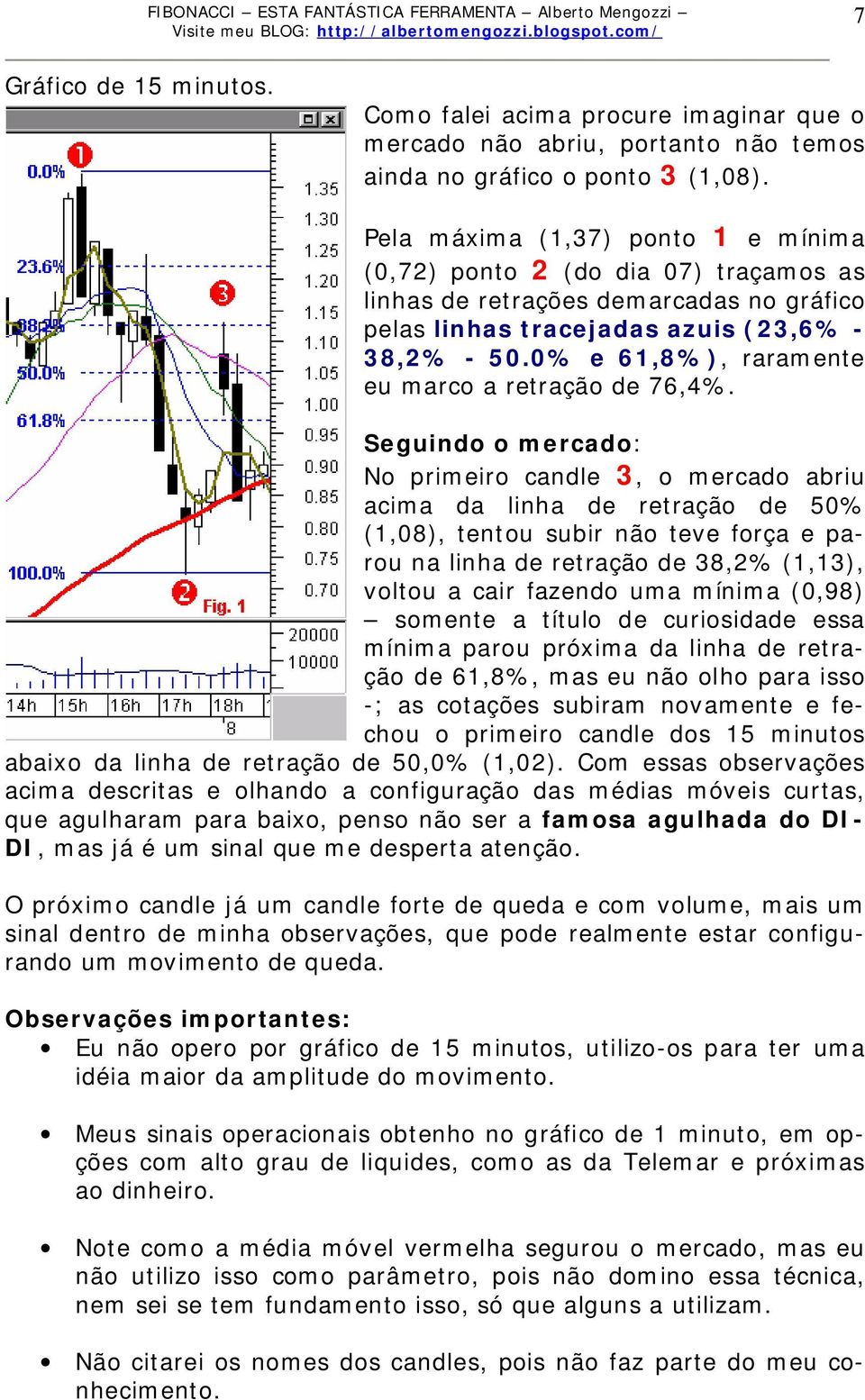 0% e 61,8%), raramente eu marco a retração de 76,4%.