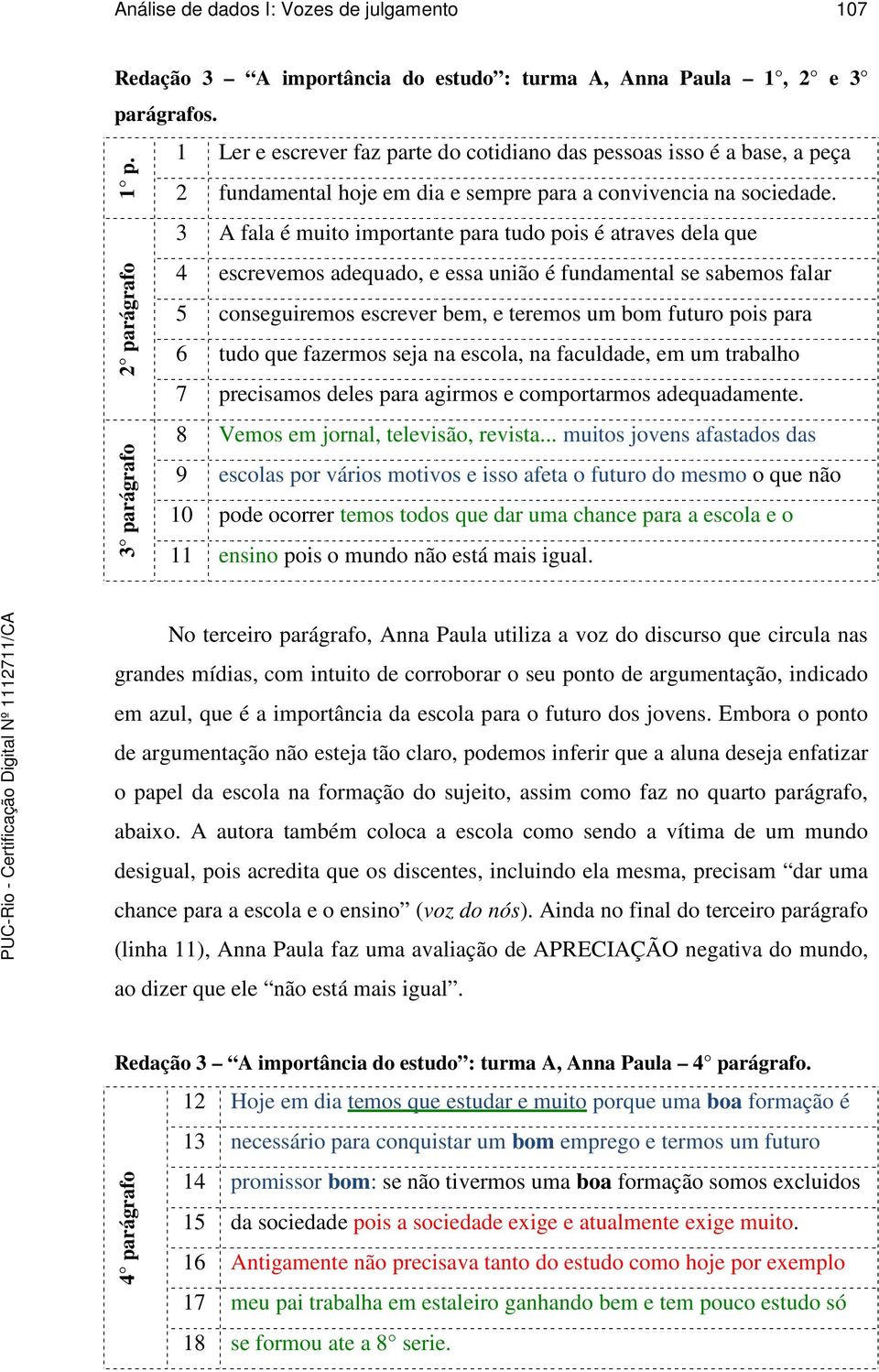 3 A fala é muito importante para tudo pois é atraves dela que 4 escrevemos adequado, e essa união é fundamental se sabemos falar 5 conseguiremos escrever bem, e teremos um bom futuro pois para 6 tudo