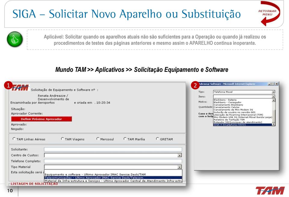 procedimentos de testes das páginas anteriores e mesmo assim o APARELHO