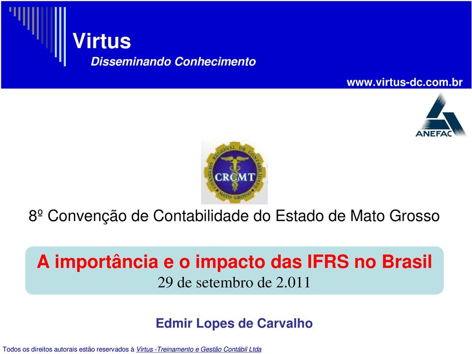 e o impacto das IFRS no Brasil 29 de setembro de 2.