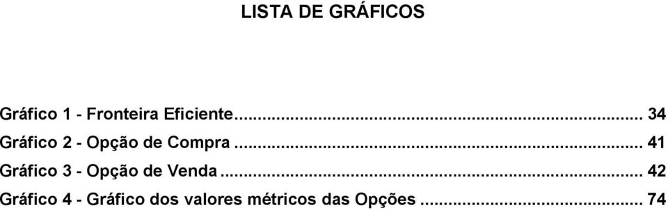 .. 41 Gráfico 3 - Opção de Venda.