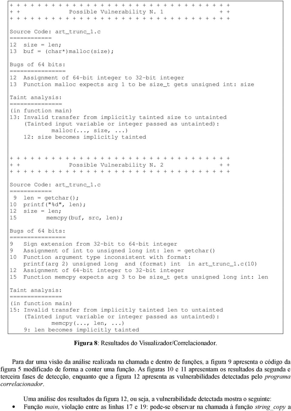 unsigned int: size Taint analysis: =============== (in function main) 13: Invalid transfer from implicitly tainted size to untainted (Tainted input variable or integer passed as untainted): malloc(.