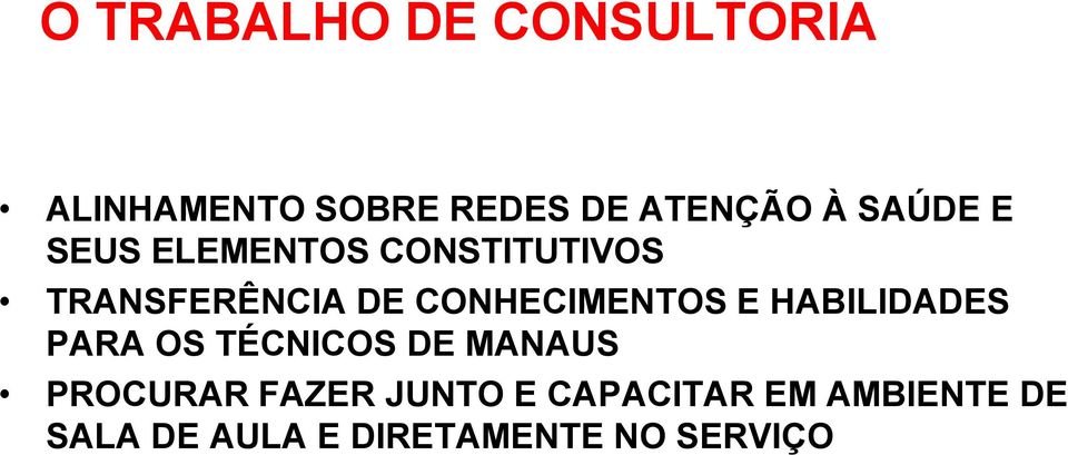 CONHECIMENTOS E HABILIDADES PARA OS TÉCNICOS DE MANAUS PROCURAR