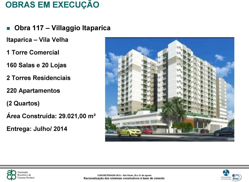 20 Lojas 2 Torres Residenciais 220 Apartamentos (2