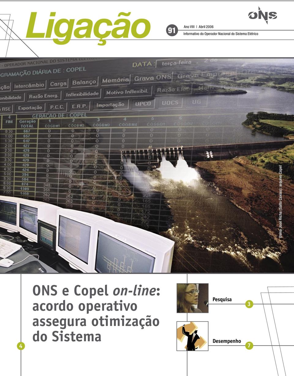 Caxias): arquivo Copel 4 ONS e Copel on-line: acordo