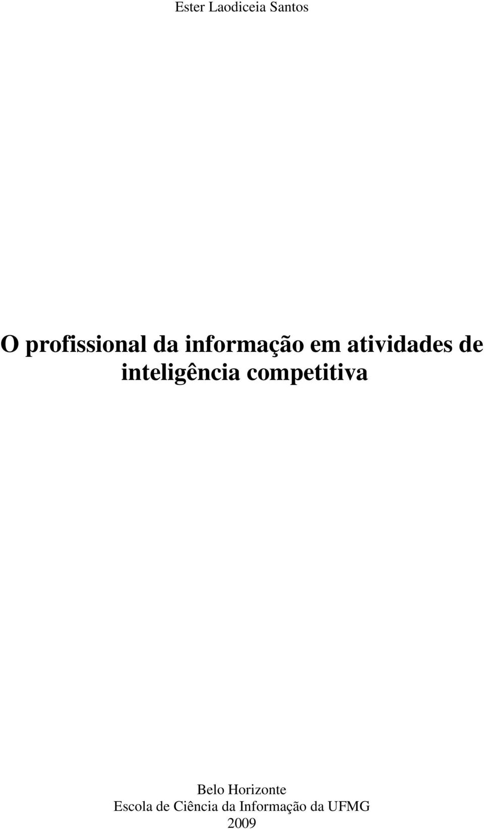 inteligência competitiva Belo