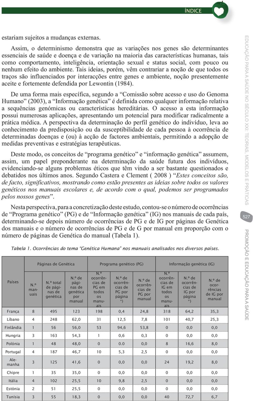 sexual e status social, com pouco ou nenhum efeito do ambiente.