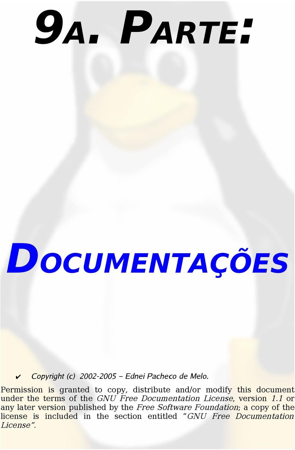 the GNU Free Documentation License, version 1.