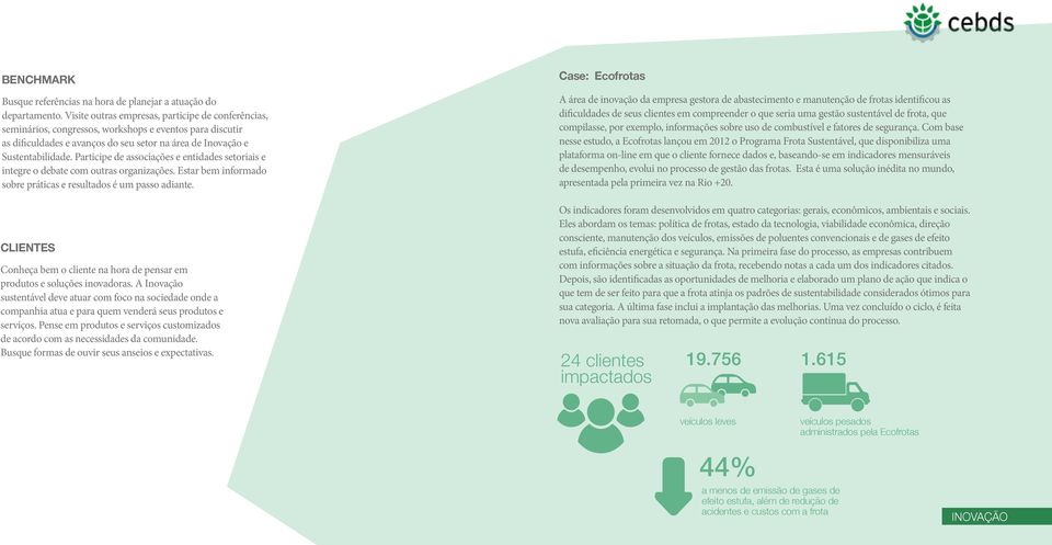 Participe de associações e entidades setoriais e integre o debate com outras organizações. Estar bem informado sobre práticas e resultados é um passo adiante.