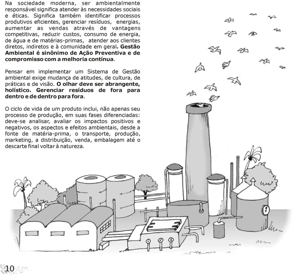 matérias-primas, atender aos clientes diretos, indiretos e à comunidade em geral. Gestão Ambiental é sinônimo de Ação Preventiva e de compromisso com a melhoria contínua.