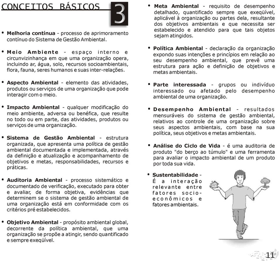 Meta Ambiental - requisito de desempenho detalhado, quantificado sempre que exeqüível, aplicável à organização ou partes dela, resultante dos objetivos ambientais e que necessita ser estabelecido e