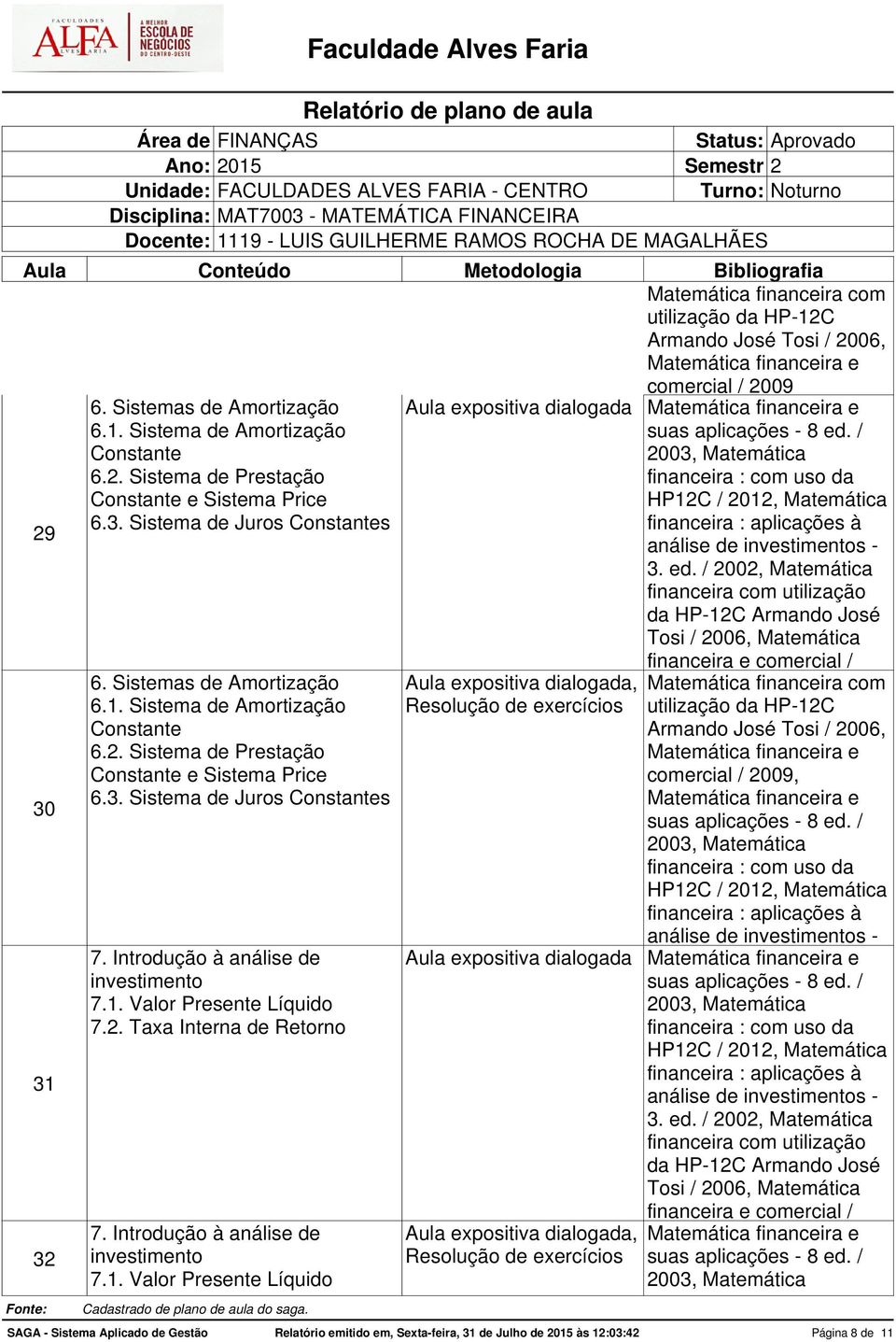 Introdução à análise de investimento 7.1.