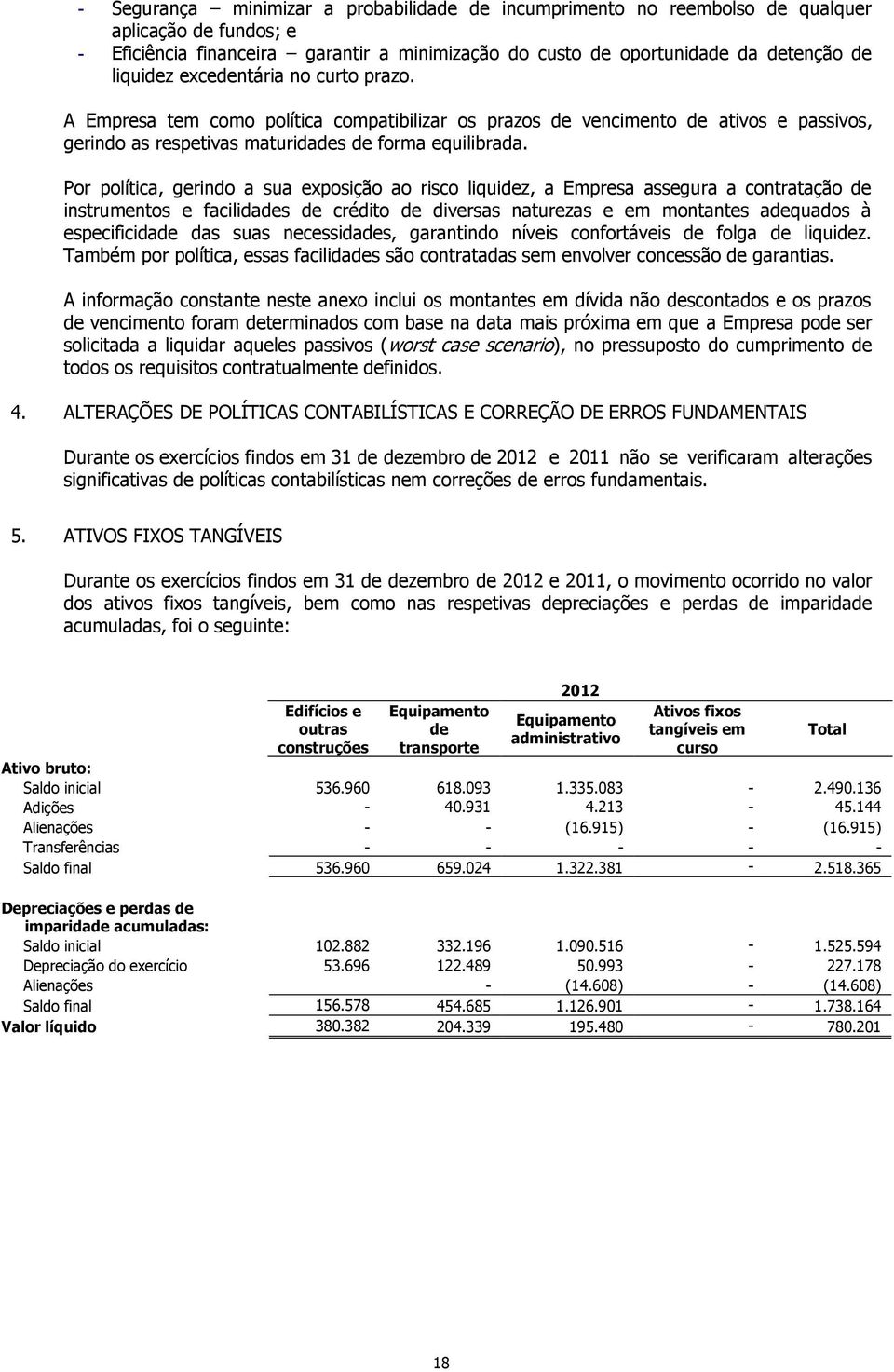 Por política, gerindo a sua exposição ao risco liquidez, a Empresa assegura a contratação de instrumentos e facilidades de crédito de diversas naturezas e em montantes adequados à especificidade das