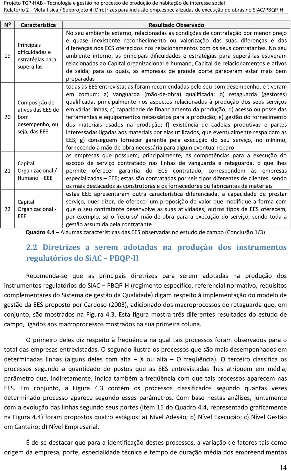 nos relacionamentos com os seus contratantes.