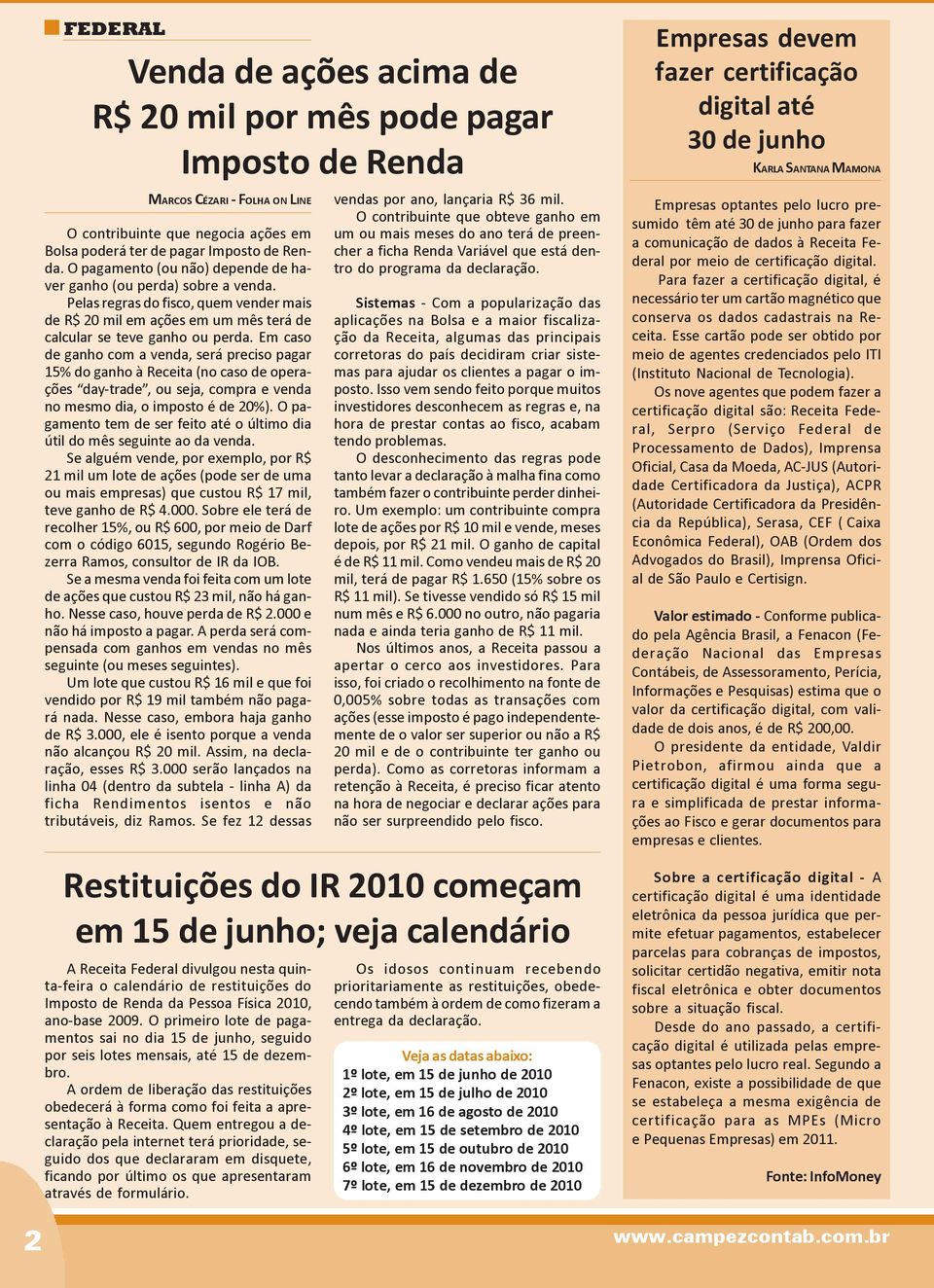 Em caso de ganho com a venda, será preciso pagar 15% do ganho à Receita (no caso de operações day-trade, ou seja, compra e venda no mesmo dia, o imposto é de 20%).