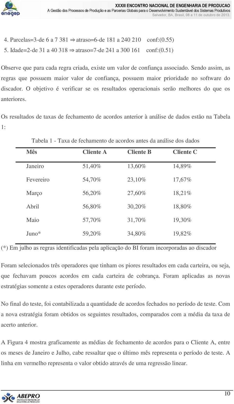 O objetivo é verificar se os resultados operacionais serão melhores do que os anteriores.