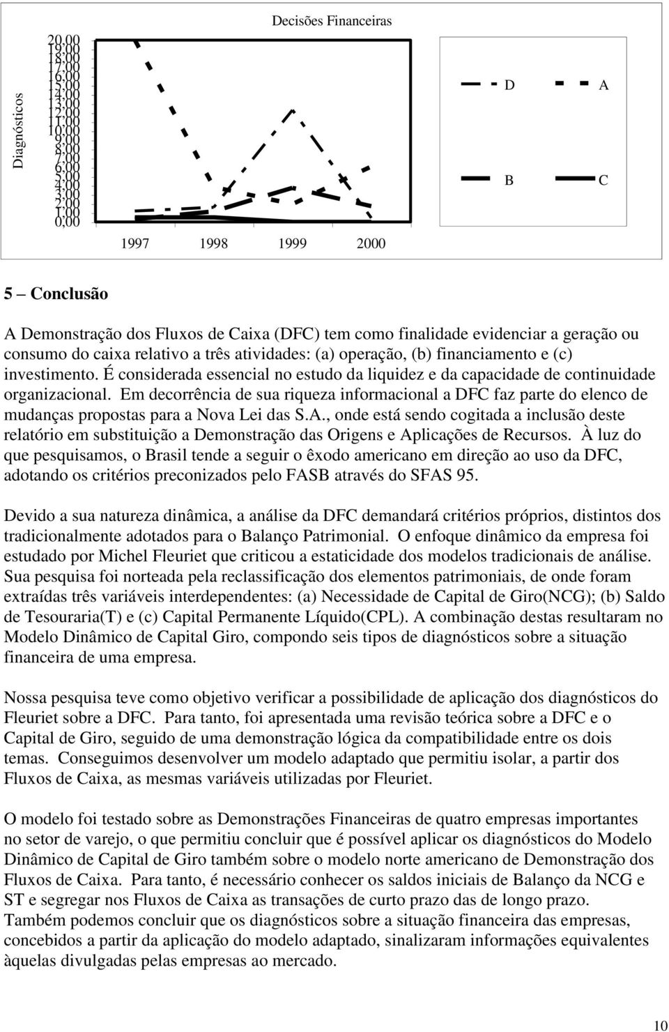 É considerada essencial no estudo da liquidez e da capacidade de continuidade organizacional.