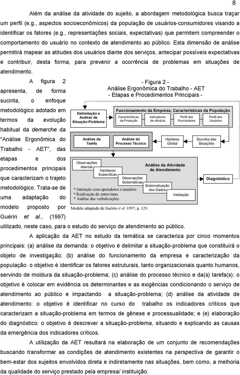 situações de atendimento.