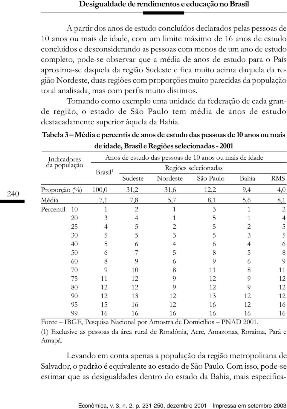 região Nordeste, duas regiões com proporções muito parecidas da população total analisada, mas com perfis muito distintos.