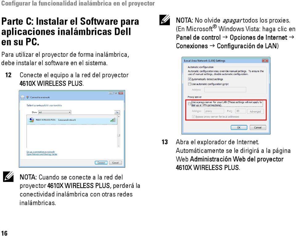 NOTA: No olvide apagar todos los proxies.