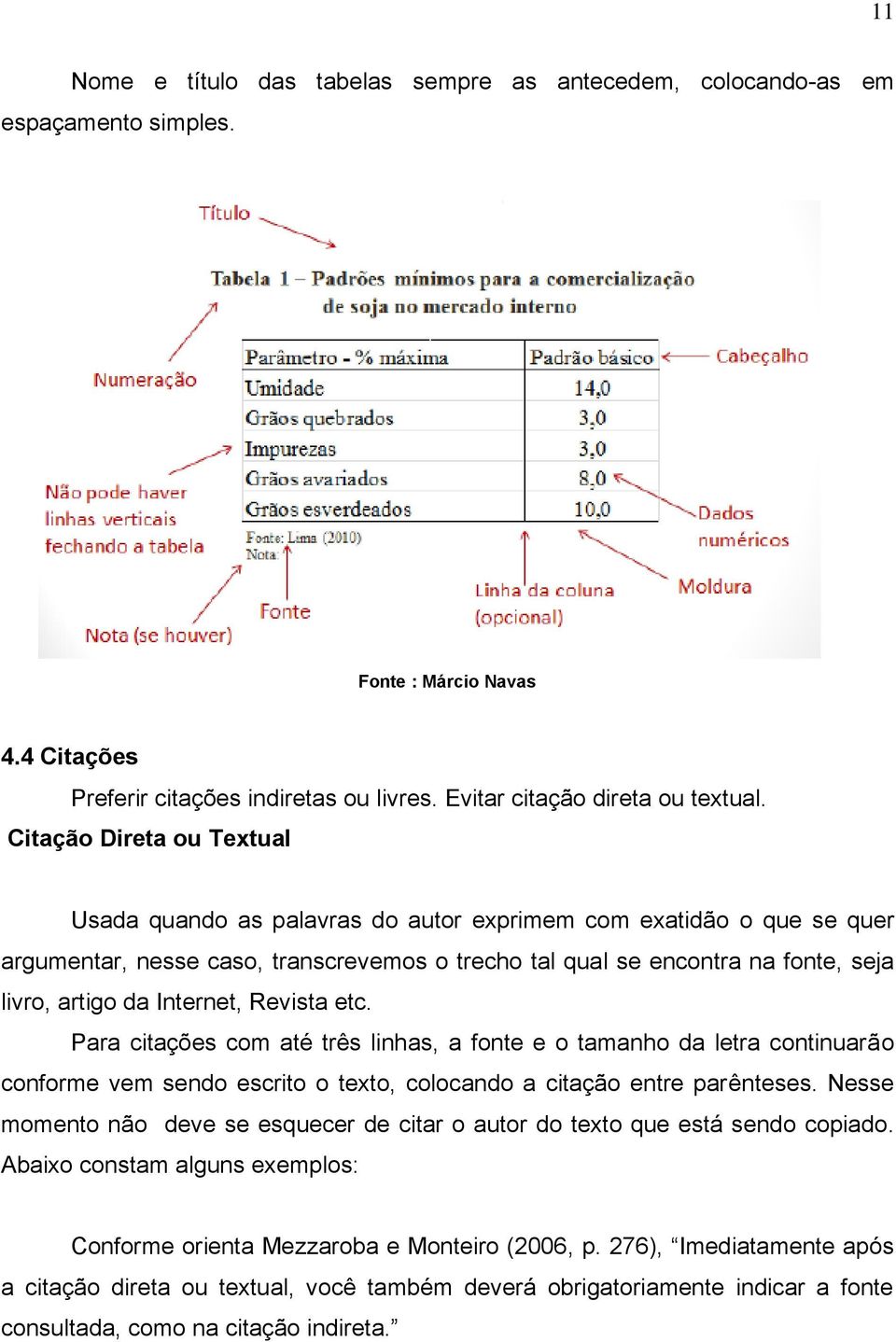 Internet, Revista etc. Para citações com até três linhas, a fonte e o tamanho da letra continuarão conforme vem sendo escrito o texto, colocando a citação entre parênteses.