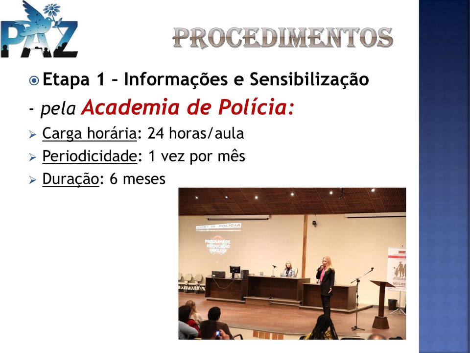 Polícia: Carga horária: 24