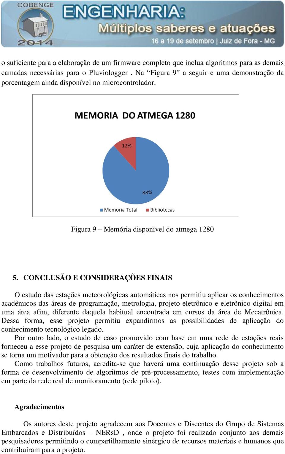 CONCLUSÃO E CONSIDERAÇÕES FINAIS O estudo das estações meteorológicas automáticas nos permitiu aplicar os conhecimentos acadêmicos das áreas de programação, metrologia, projeto eletrônico e