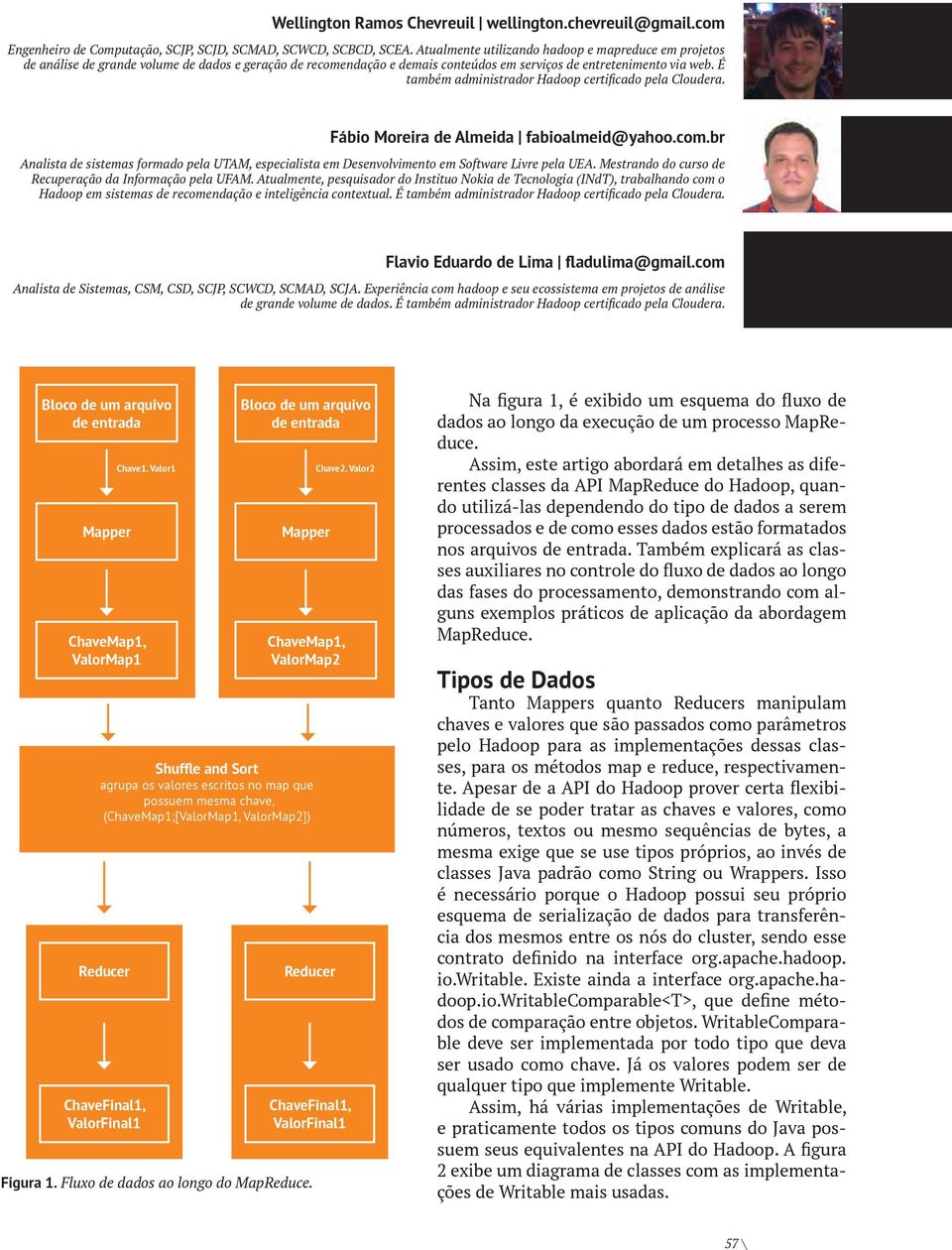 É também administrador Hadoop certificado pela Cloudera. Fábio Moreira de Almeida fabioalmeid@yahoo.com.