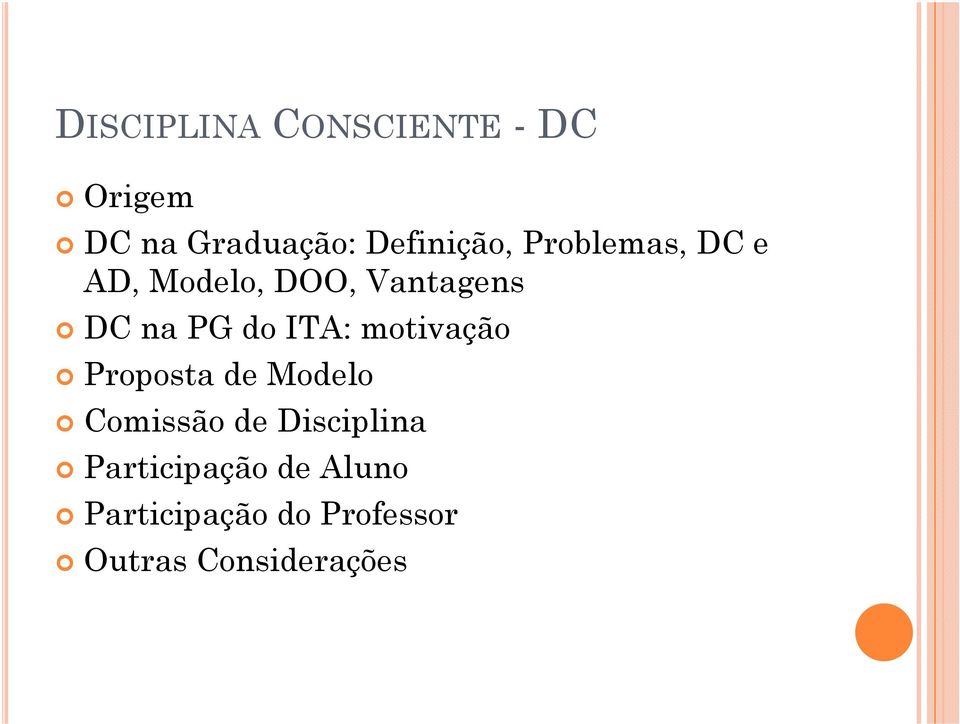 motivação Proposta de Modelo Comissão de Disciplinai