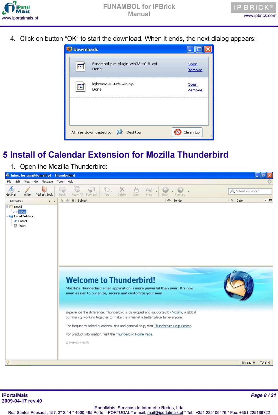 Install of Calendar Extension for Mozilla