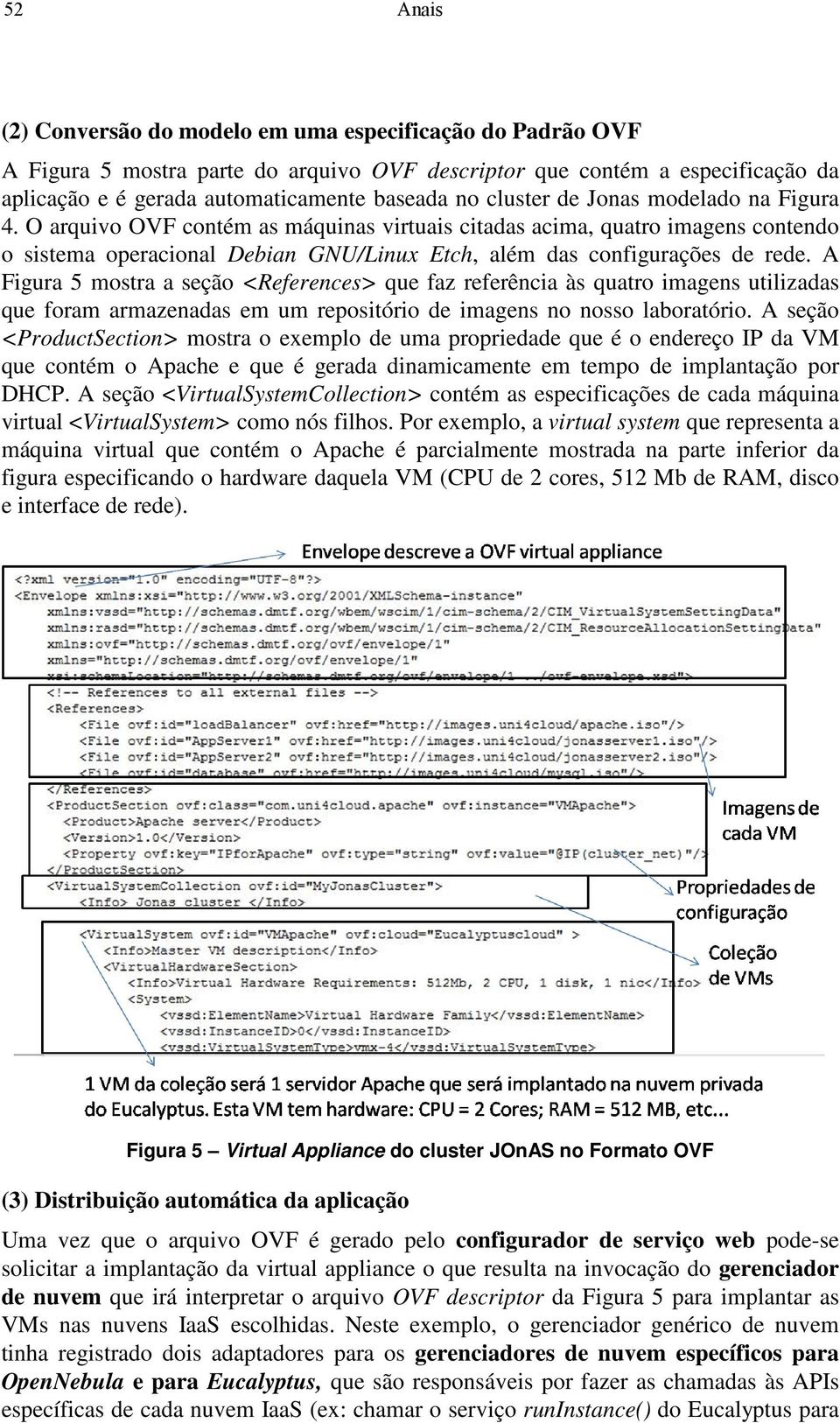 A Figura 5 mostra a seção <References> que faz referência às quatro imagens utilizadas que foram armazenadas em um repositório de imagens no nosso laboratório.