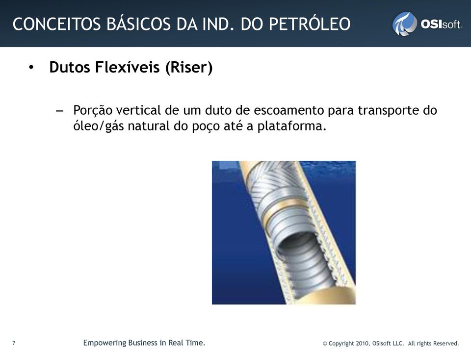 de escoamento para transporte do óleo/gás natural do poço até