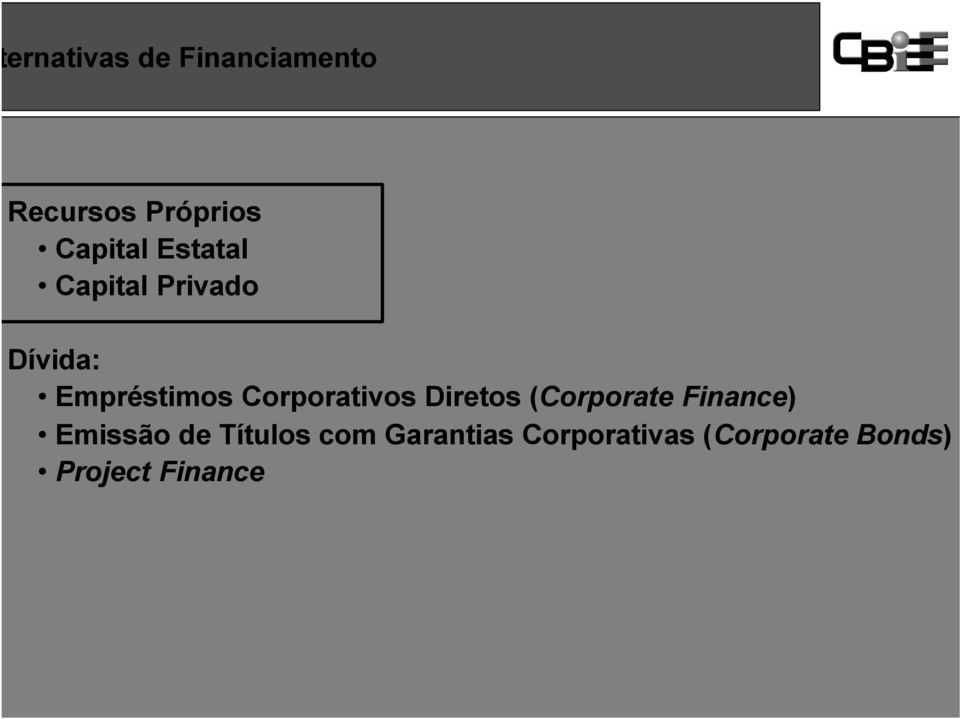 Corporativos Diretos (Corporate Finance) Emissão de