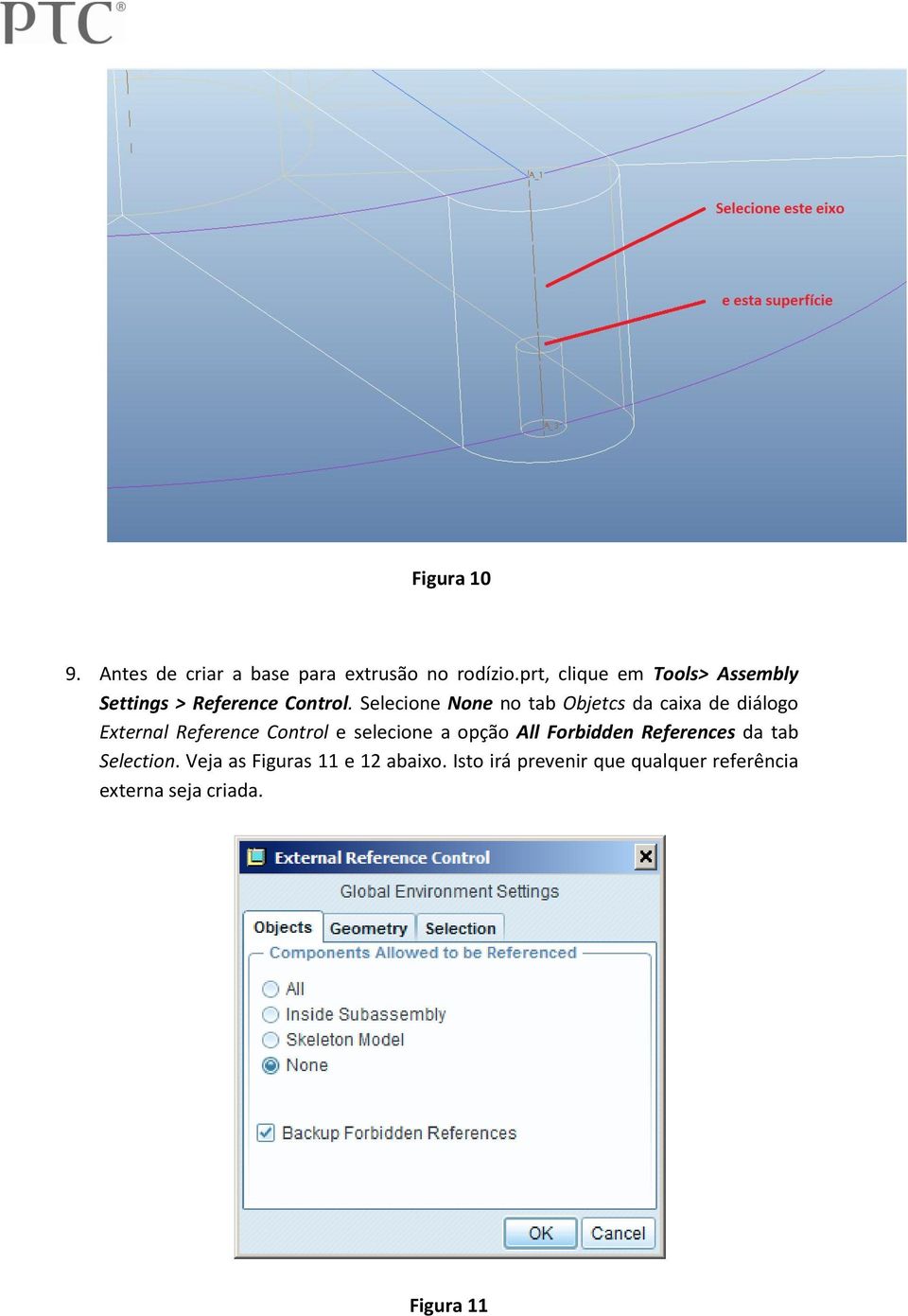 Selecione None no tab Objetcs da caixa de diálogo External Reference Control e selecione a