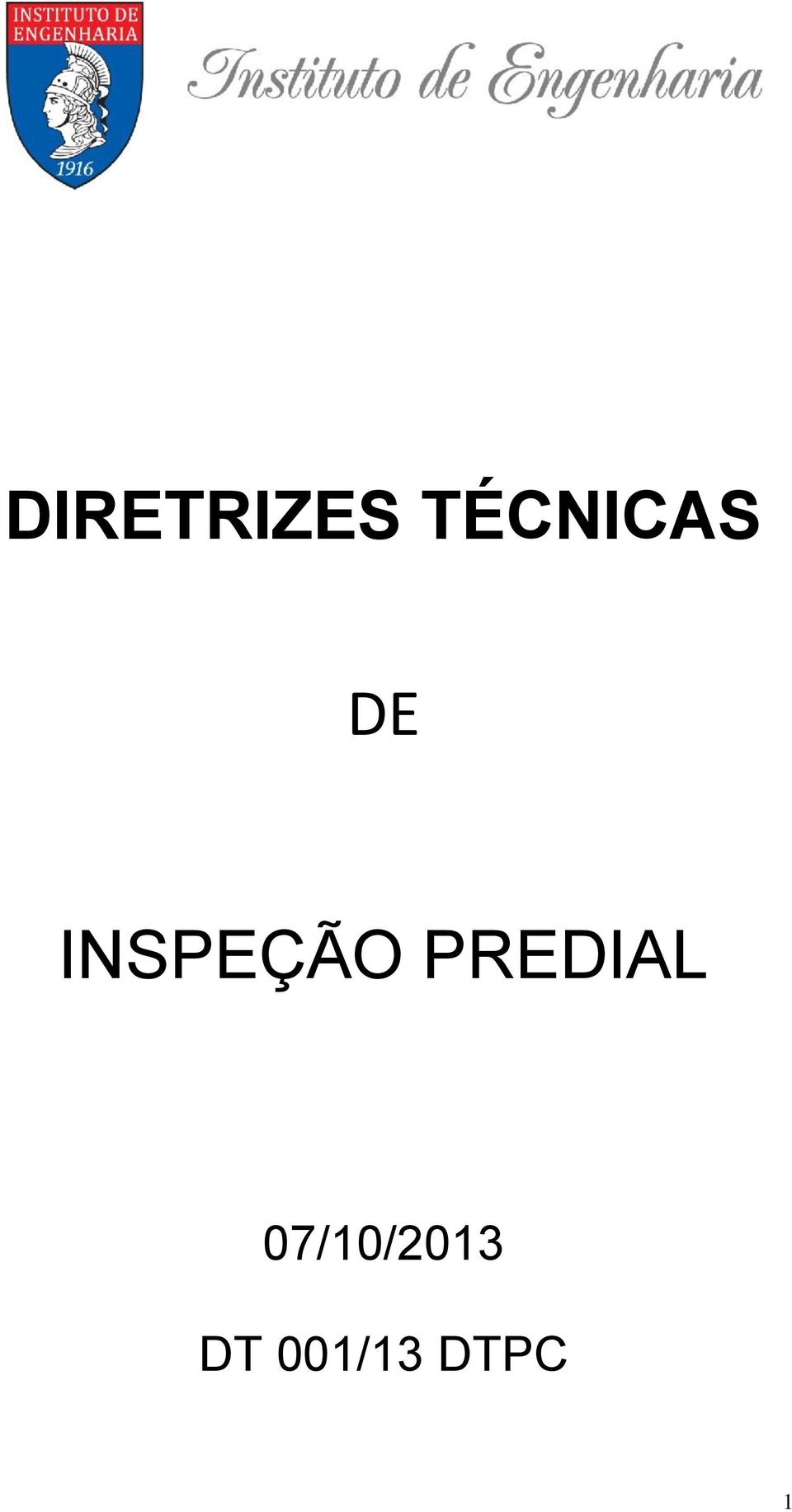 INSPEÇÃO PREDIAL