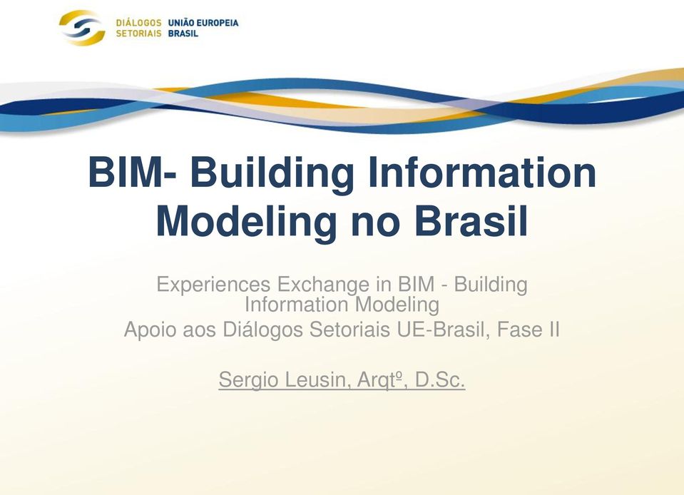 Information Modeling Apoio aos Diálogos