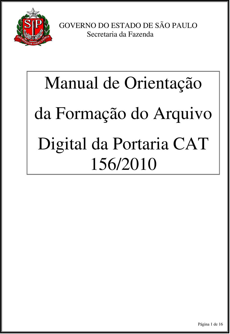 Orientação da Formação do Arquivo