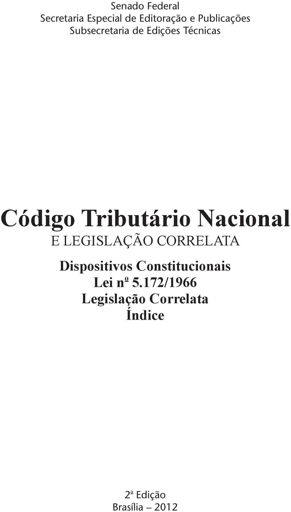 Tributário Nacional E Legislação Correlata Dispositivos