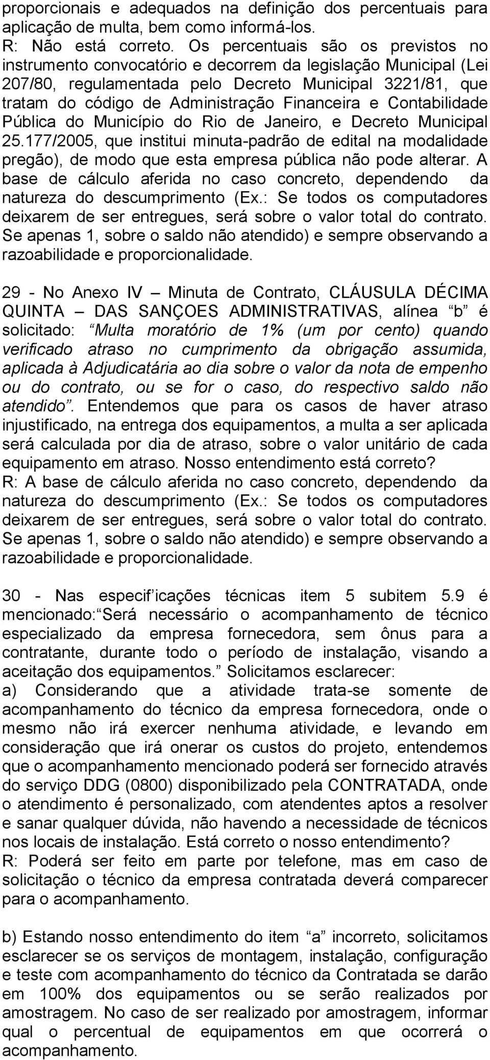 Financeira e Contabilidade Pública do Município do Rio de Janeiro, e Decreto Municipal 25.