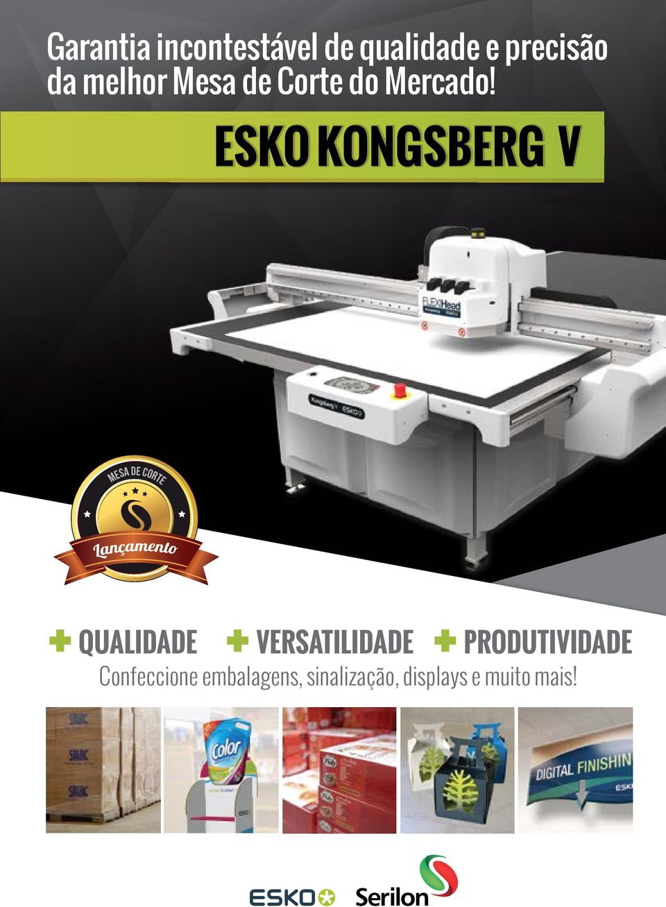 ESKO KONGSBERG V mesa de corte Lançamento + + QUALIDADE