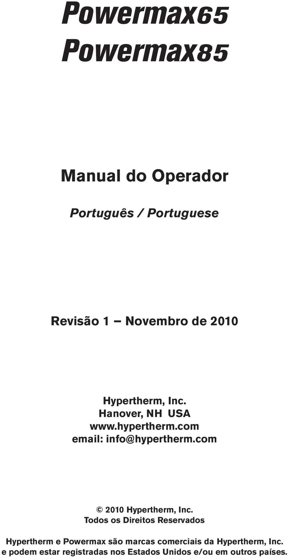 com 2010 Hypertherm, Inc.