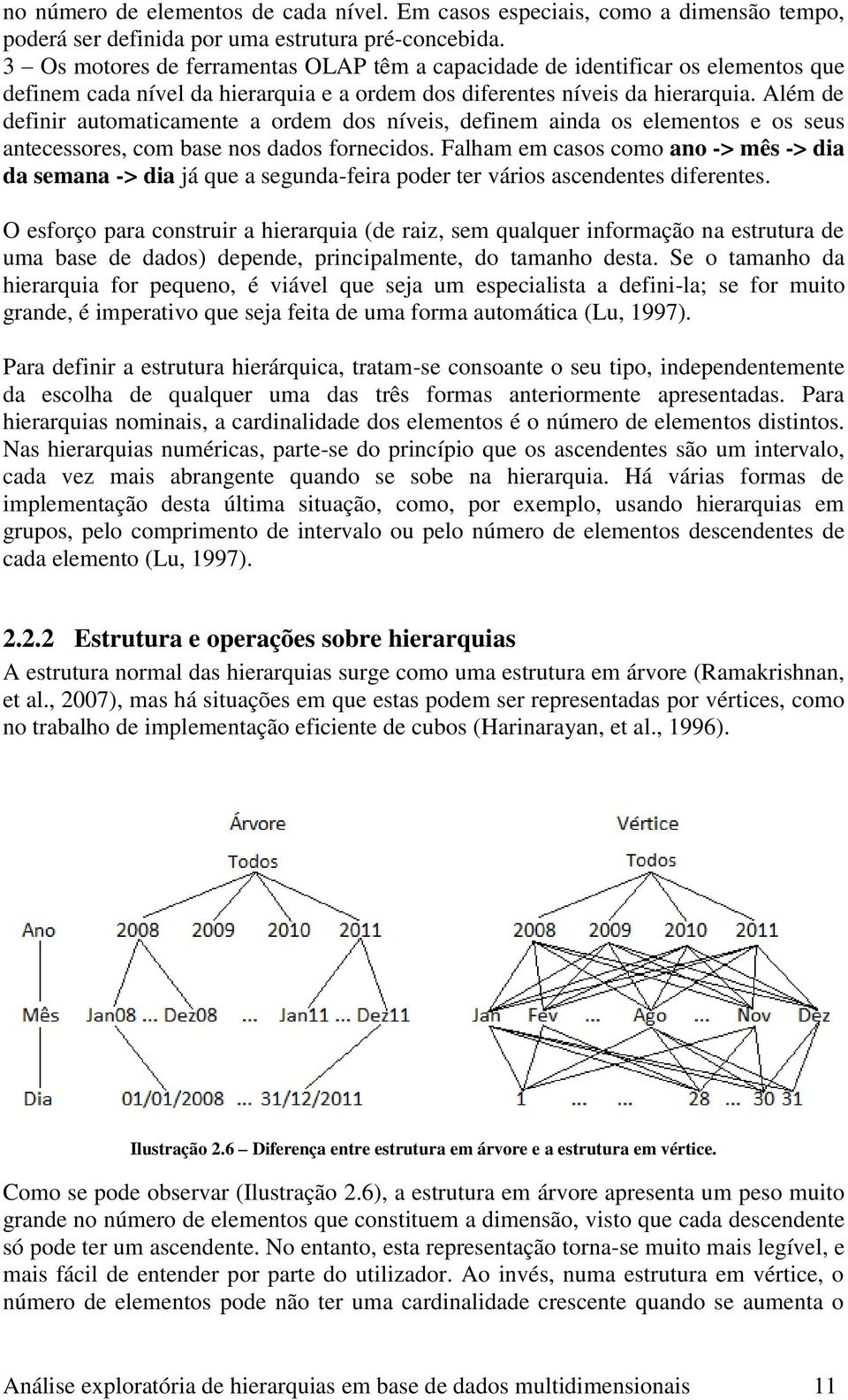 Além de definir automaticamente a ordem dos níveis, definem ainda os elementos e os seus antecessores, com base nos dados fornecidos.